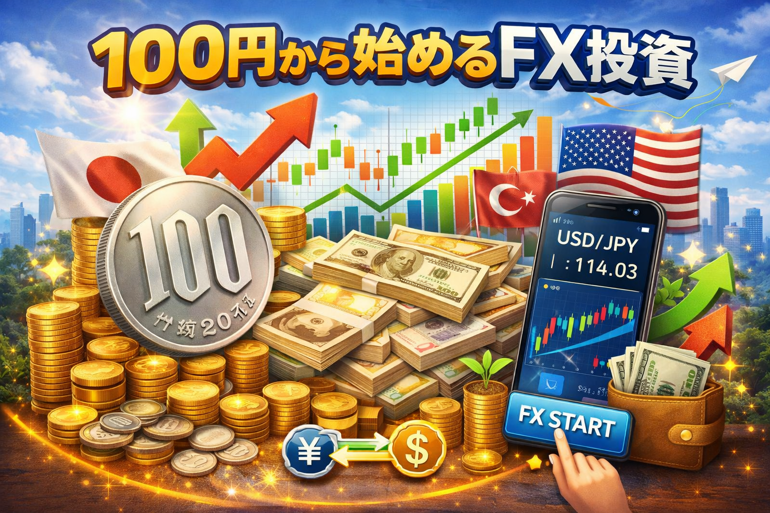 100円から始めるFX投資！少額取引が初心者に選ばれる理由