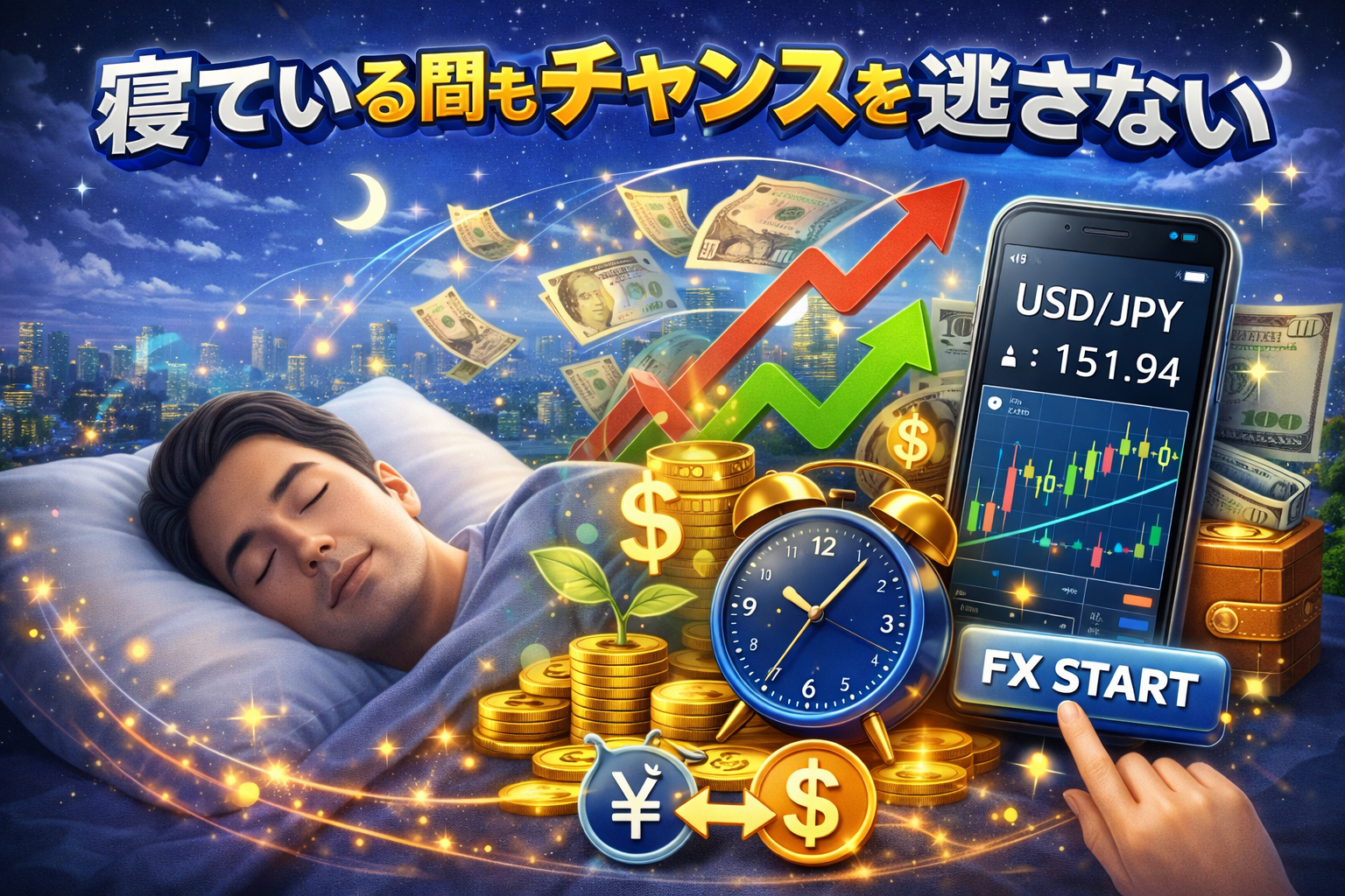 寝ている間もチャンスを逃さない！「FX自動売買」のメリットと活用法